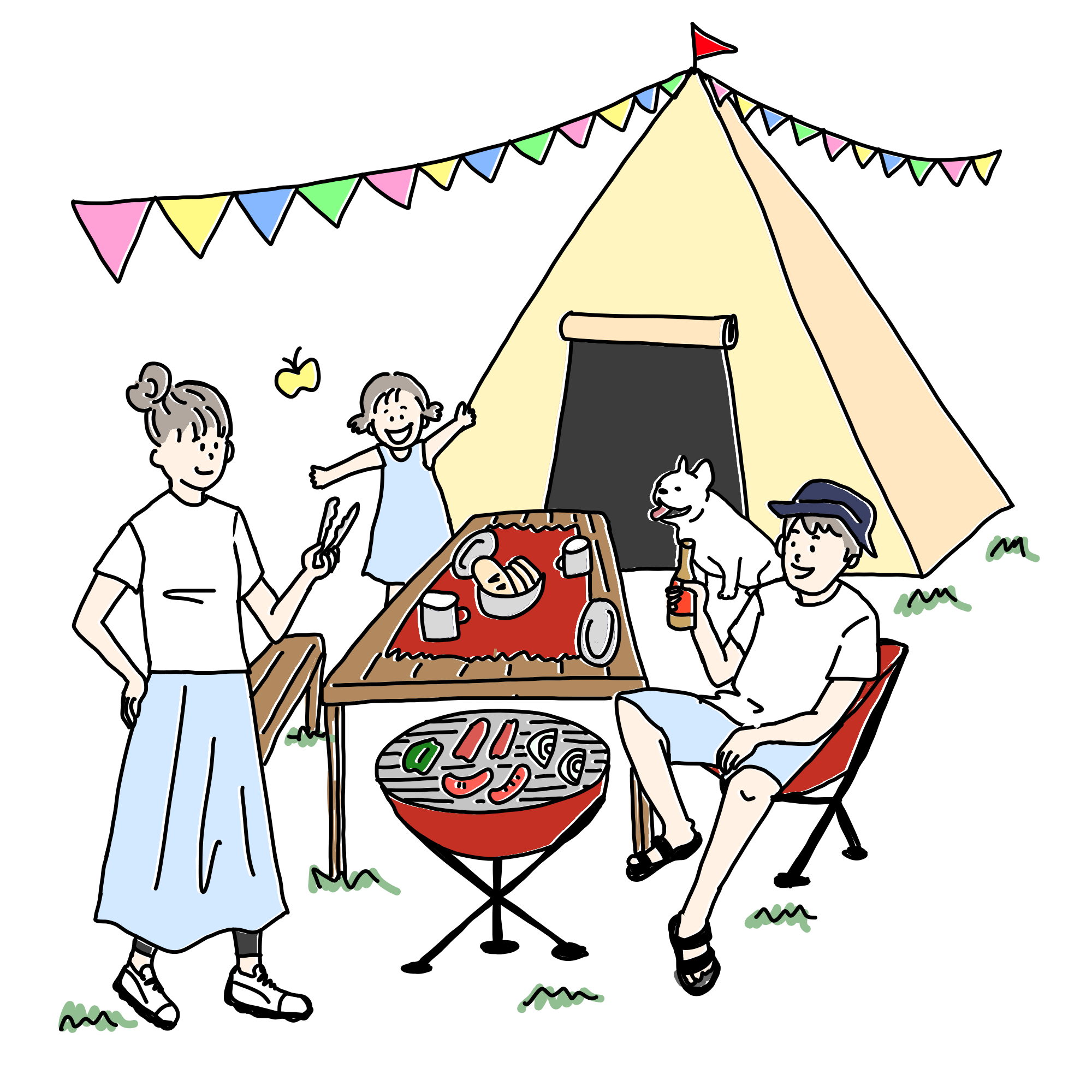 家族キャンプ