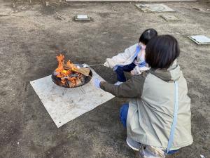サバイバル体験たき火